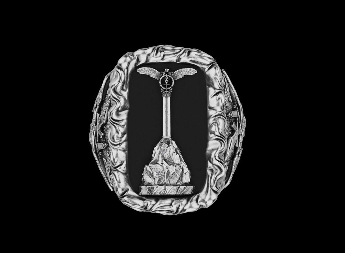 Печатка с гравировкой памятной колонны
